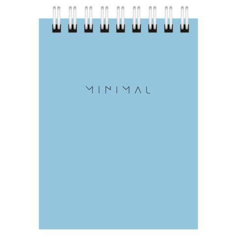 Блокнот 40л А7 75х105мм гребень клетка BRAUBERG Minimal Pastel 1/120