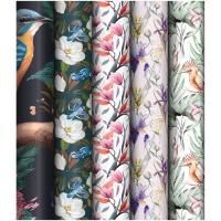 Бумага подарочная глянц 70х100см 80 г/м2 ассорти 5шт Весеннее настроение MESHU 1/50 Бумага подарочная глянц 70х100см 80 г/м2 ассорти 5шт Весеннее настроение MESHU 1/50