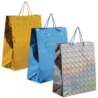 НГ Пакет подарочный бумажный (41х49х19) ГОЛОГРАФИЯ ассорти 1/12/72