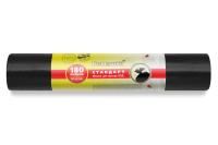 Мешок для мусора 180л рулон ПВД (90х110)-27 черный Стандарт 50г Ромашка (10шт) 1/20 Мешок для мусора 180л рулон ПВД (90х110)-27 черный Стандарт 50г Ромашка (10шт) 1/20