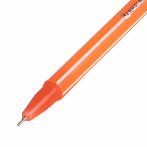 Ручка шариковая масляная BRAUBERG STRIPES СИНЯЯ корпус ассорти узел 0,7мм линия 0,35мм 1/30