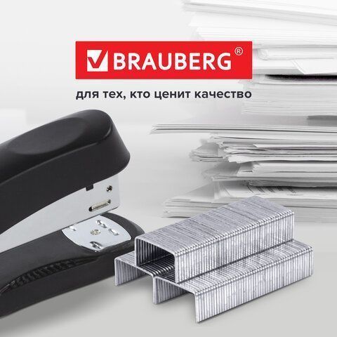 Скобы №10 1000шт BRAUBERG 1/10/600 Скобы №10 1000шт BRAUBERG 1/10/600