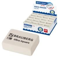 Ластик BRAUBERG Ultra Square 26х18х8мм, белый Ластик BRAUBERG Ultra Square 26х18х8мм, белый