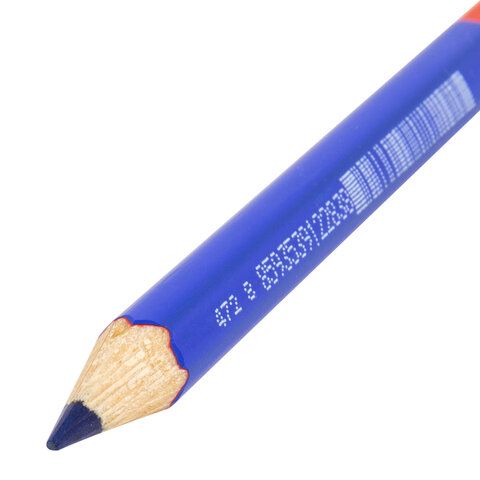 Карандаш двухцветный утолщённый KOH-I-NOOR 1шт красно-синий грифель 3,8мм (клиент) Карандаш двухцветный утолщённый KOH-I-NOOR 1шт красно-синий грифель 3,8мм (клиент)